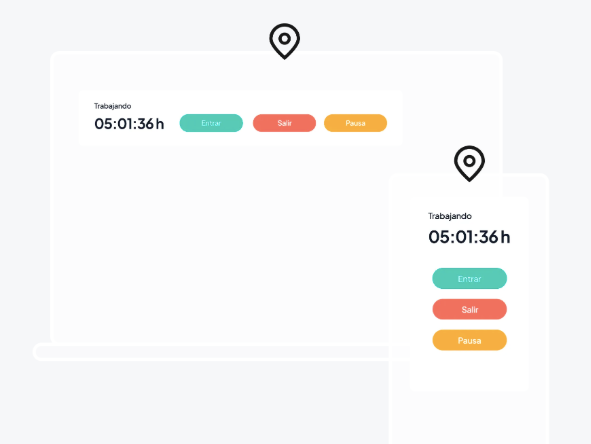 DoliGestión Control Horario Platform Mockup